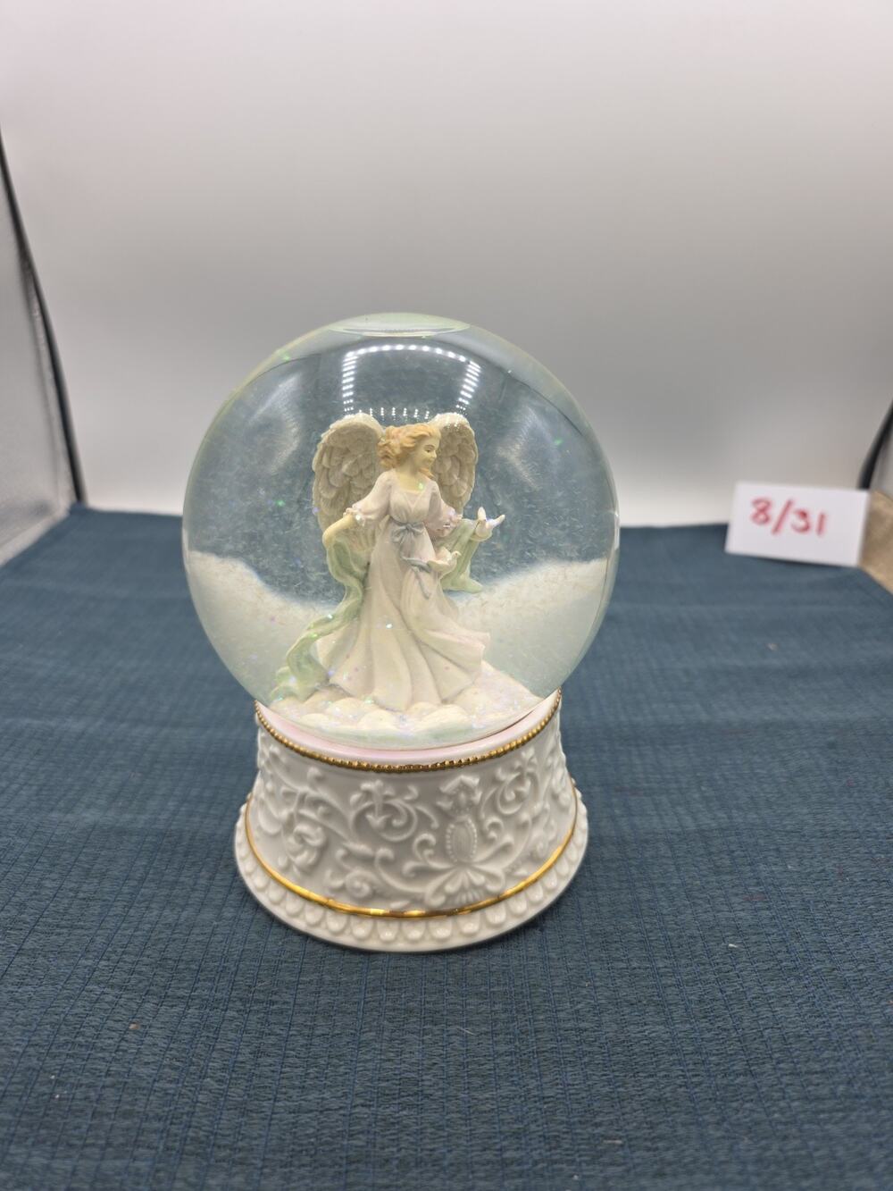 Guardian Angel Snow Globe - Lord's Prayer